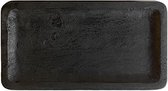 Dienblad  - houten dienblad - opstaande rand  - zwart - stoer - 35x18 cm