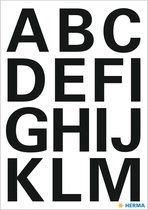 Huismerk Herma 4167 Etiket met letters A-Z 25mm Zwart - 1 pakje met 2 velletjes