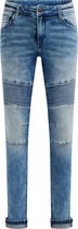 WE Fashion Jongens skinny fit biker jeans met stretch