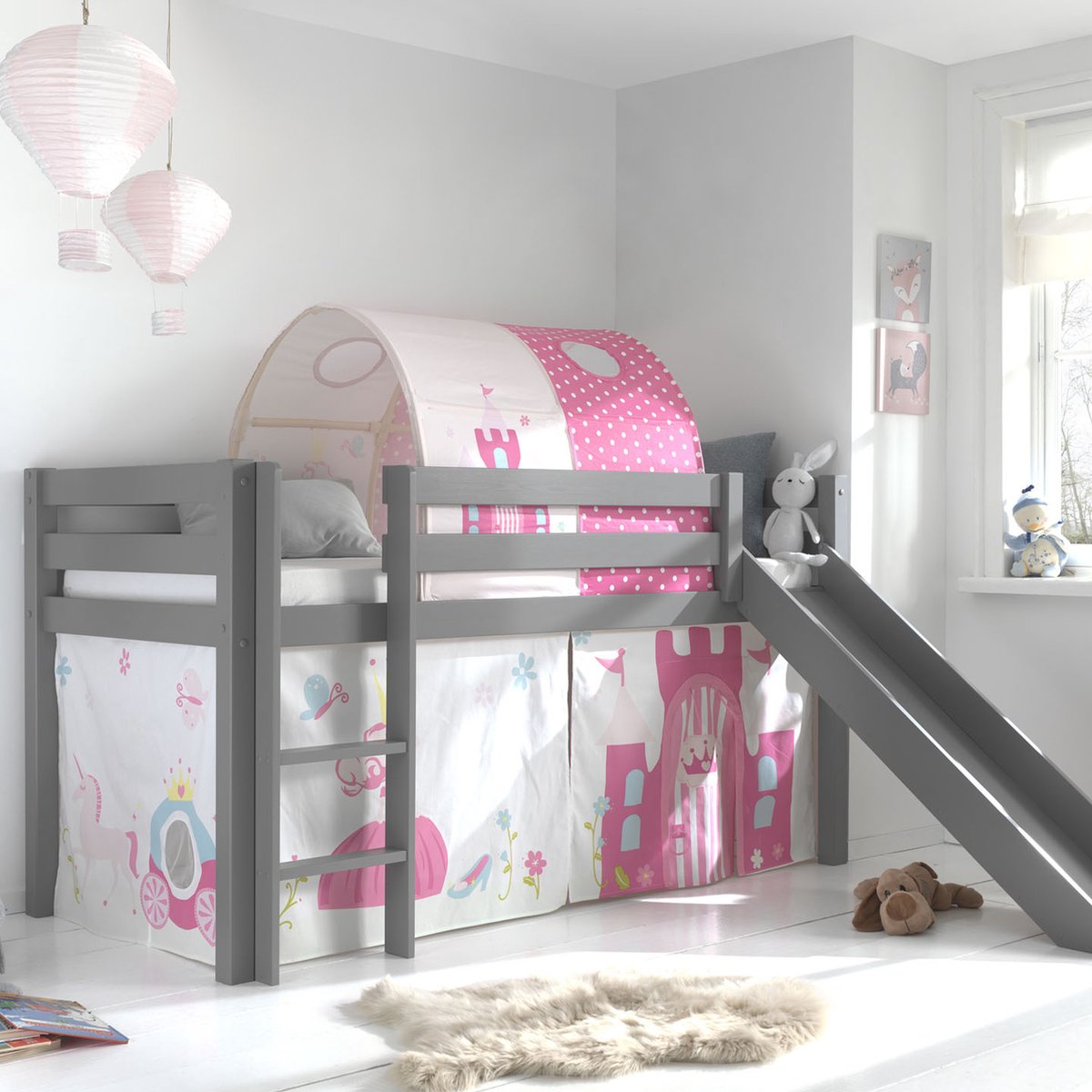 Bedtunnel Princess II - Vipack - Bedtunnels - Roze - Katoen