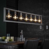 Crea Industrieel Hanglamp met 7 lichtpunten - Oud zilver - Industrieel lampen -  Design - Uniek