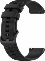 Strap-it siliconen horlogeband 18mm universeel - zwart