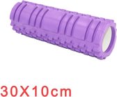 Foam Roller - Paars -  30x10 cm - Triggerpoint Masage - Yoga - Fitnesss - Thuis