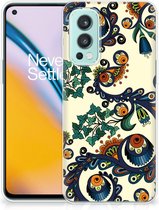 Hoesje maken OnePlus Nord 2 5G Telefoonhoesje met Naam Barok Flower