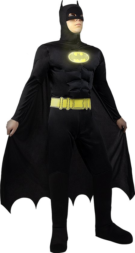 FUNIDELIA Batman TDK Lights On! kostuum - The Dark Knight voor mannen The Dark Knight - Maat: - Zwart