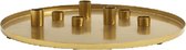 Nordal - Golden Tray W/7 candle cups - Kaarsenhouder - L