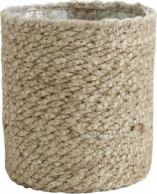 Bloempot rond jute naturel 18 x 18 x 18