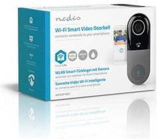 Nedis SmartLife Videodeurbel - Wi-Fi - Transformator - Full HD 1080p -  Cloud Opslag... | bol.com