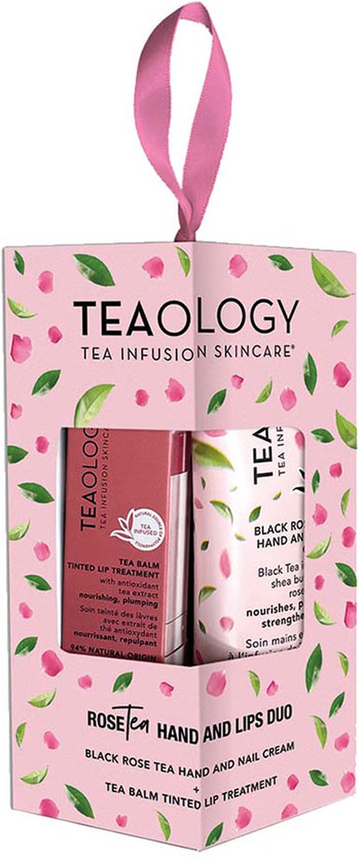 Goedkoopste TEAOLOGY - Hand & Lips Rose Tea Giftset - 2 st - geschenkset