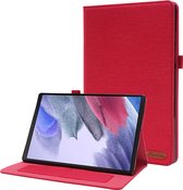 Case2go - Tablet hoes geschikt voor Samsung Galaxy Tab A8 (2022 & 2021) - 10.5 Inch - Book Case met Soft TPU houder - Rood