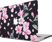 iMoshion Design Laptop Cover voor de MacBook Pro 16 inch (2021) - Blossom Watercolor Black