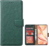 LuxeBass Hoesje geschikt voor Motorola Moto G 5G - Bookcase Groen - portemonnee hoesje - telefoonhoes - gsm hoes - telefoonhoesjes
