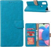 LuxeBass Hoesje geschikt voor Samsung Galaxy M21 - Bookcase Turquoise - portemonnee hoesje - telefoonhoes - gsm hoes - telefoonhoesjes