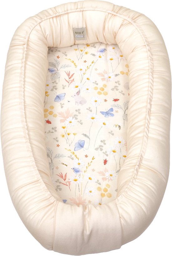 MamaLoes Amy Bamboo Nature Meadow Beige Babynest 82421