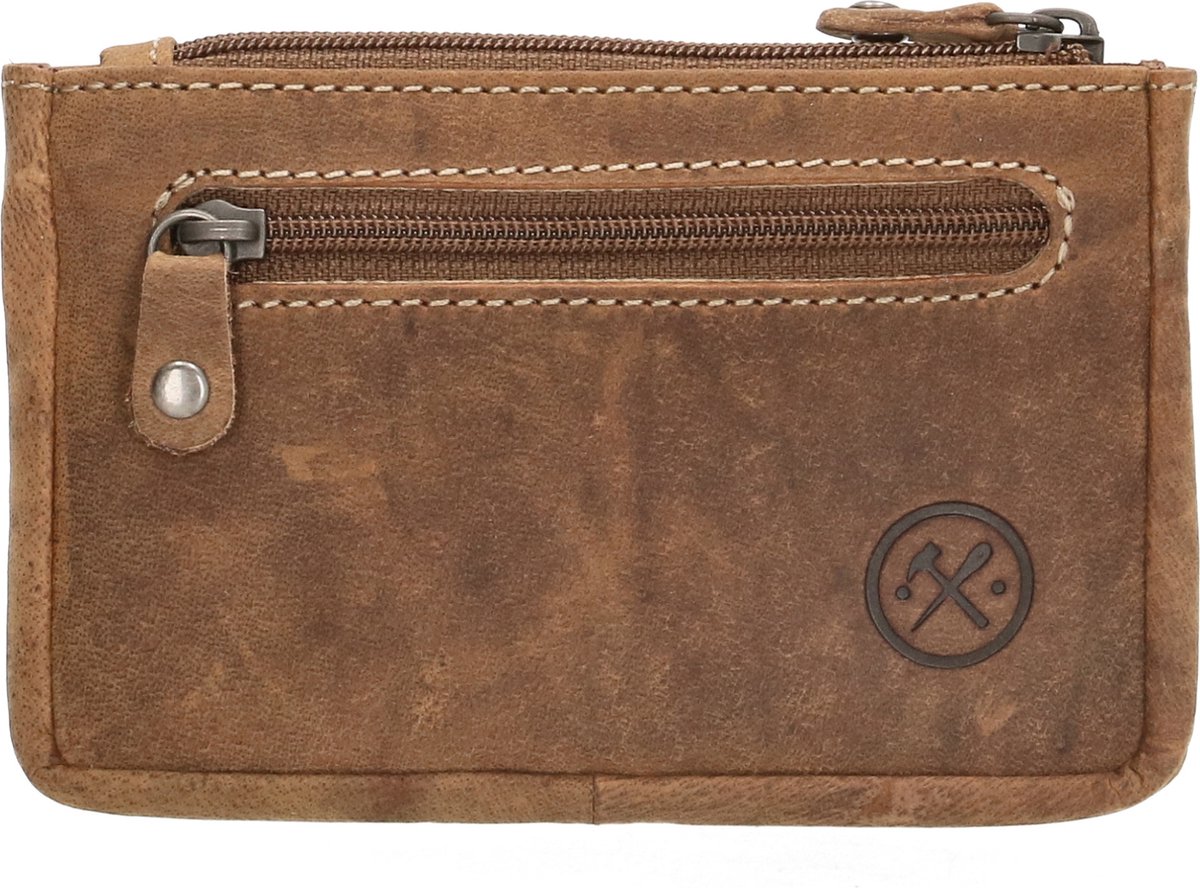 Hide & Stitches Idaho Sleuteletui - 100% Leer - Bruin
