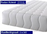 2-Persoons Matras -POCKET HYBRID 7 ZONE 25 CM - Zacht ligcomfort - 160x200/25