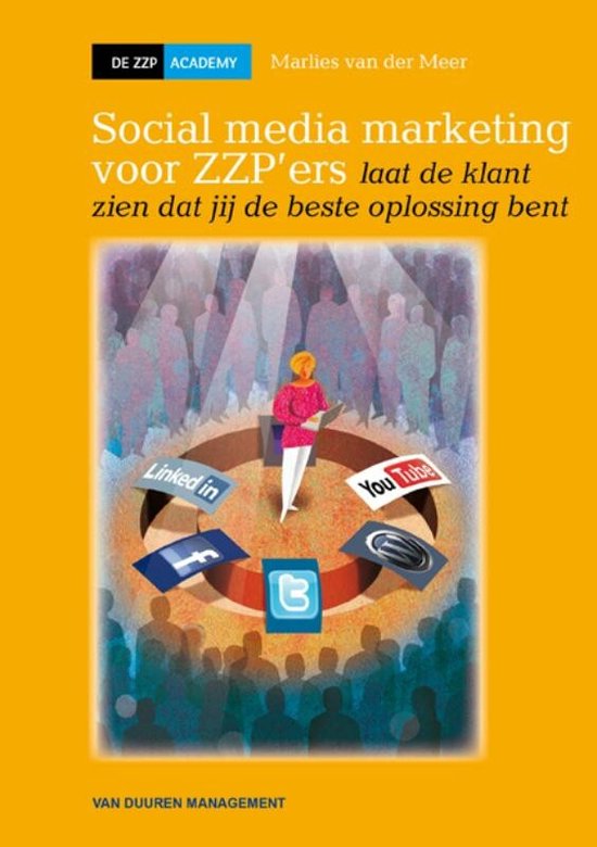 Cover van het boek 'Social media marketing voor zzp'ers' van M. van der Meer