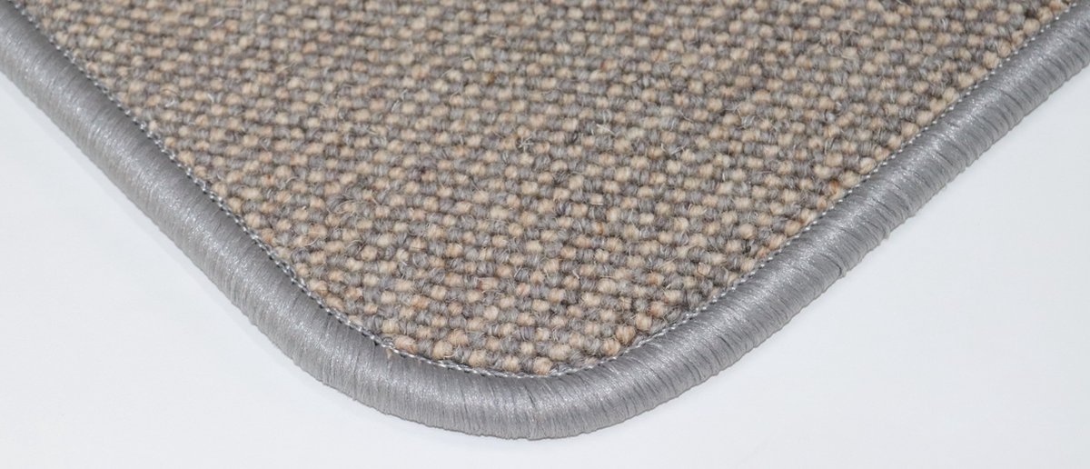 PRIMA - Wollen - Vloerkleed - Loper - Diva - grijs - bruin - 70x140cm