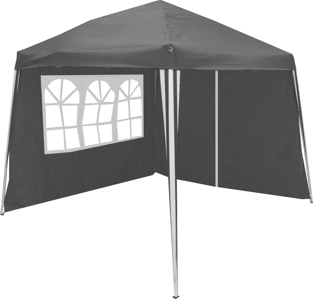 Lifetime Garden Partytent - Paviljoen 3 x 3 x 2,45M - Party Tent met Zijwanden - Opvouwbare Feesttent - Antraciet