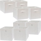 Faltbox Set 4 Boxen für Kallax Regal weiß 33x38x33cm Expedit Box faltbar