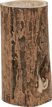 Bloempot | hout | naturel | 16x16x (h)30 cm