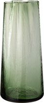 Vaas | glas | groen | 15x15x (h)32.5 cm