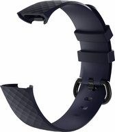 Bandje geschikt voor Fitbit Charge 3 SMALL  –  marine blue | Watchbands-shop.nl