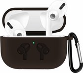 Case Cover Voor Geschikt voor Apple Airpods Pro- Bruin
