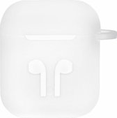 Case Cover Voor Geschikt voor Apple Airpods - Siliconen Wit