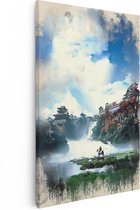 Artaza Canvas Schilderij Game Ghost of Tsushima - 20x30 - Klein - Foto Op Canvas - Canvas Print