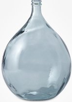 Vaas Dame-Jeanne van gerecycleerd glas SILICE 34L - Transparant blauw