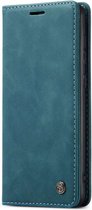 Samsung Galaxy A33 Bookcase hoesje - CaseMe - Effen Blauw - Kunstleer