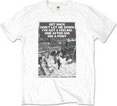 The Beatles - Rooftop Songs Heren T-shirt - L - Wit