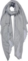 Wintersjaal Dames 100*200 cm Grijs Synthetisch Wintershawl Sjaal Shawl