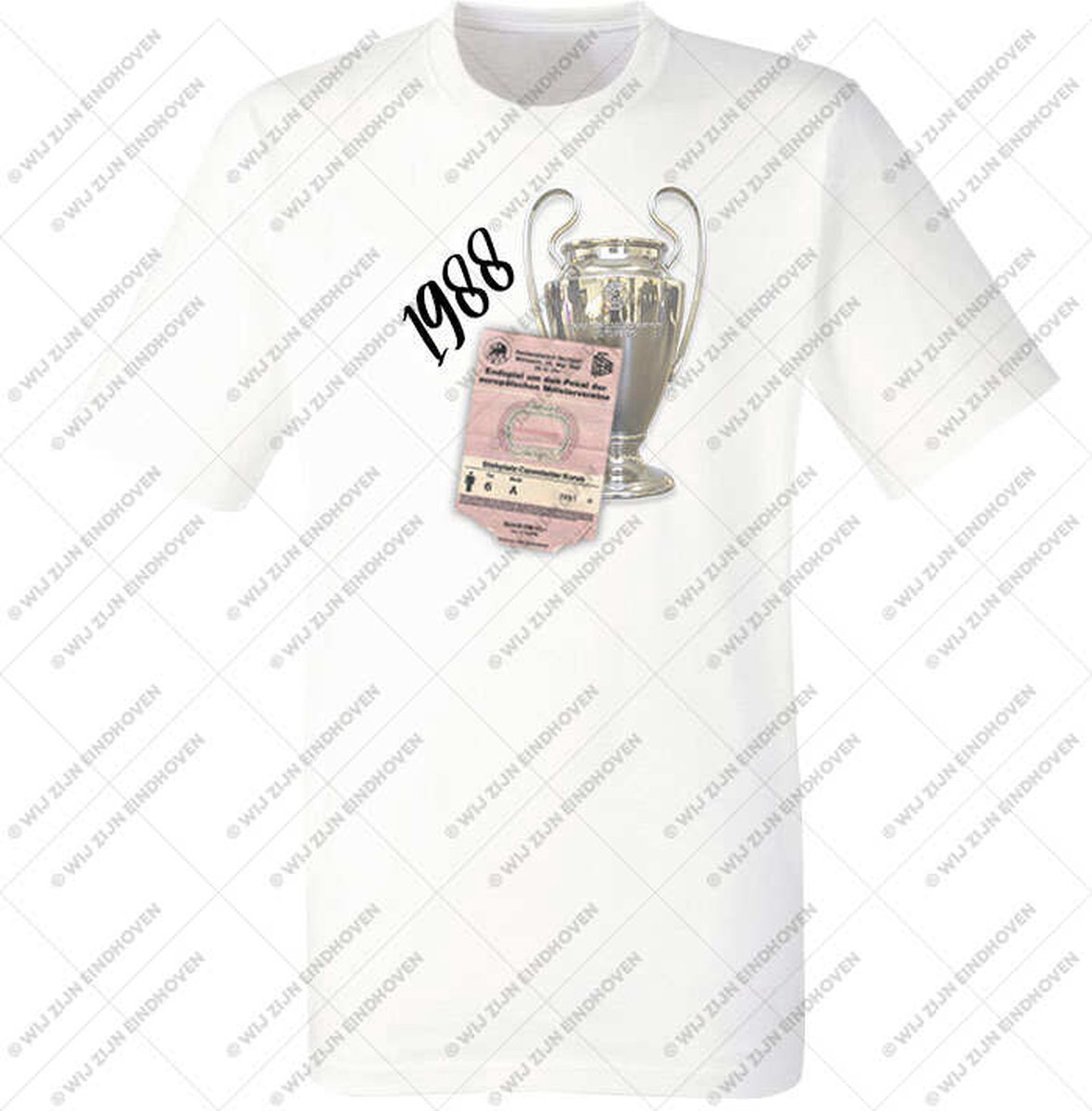Eindhoven 1988 T-shirt | 040 | kampioen | voetbal | cadeau | Wit