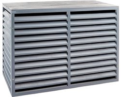 Evolar Airco Omkasting Buitenunit - Ombouw Warmtepomp - Onderhoudsvrij - Hout- 90x 60 x 40 cm - EVO-COVER-WXSA