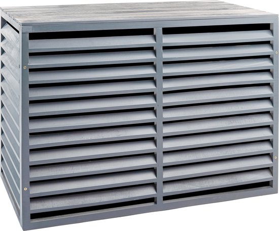 Evolar Airco Omkasting Buitenunit - Ombouw Warmtepomp - Onderhoudsvrij - Hout- 90x 60 x 40 cm - EVO-COVER-WXSA