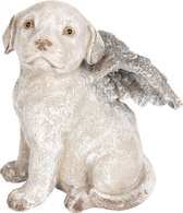 Decoratie Beeld  Hond 16*13*20 cm Grijs Kunststof Decoratief Figuur Decoratieve Accessoires Woonaccesoires