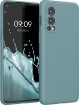kwmobile telefoonhoesje voor OnePlus Nord 2 5G - Hoesje met siliconen coating - Smartphone case in antieksteen