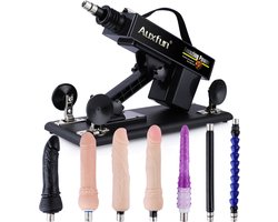 Pakket Zorro Auxfun Basic Seksmachine Met 7 dildo opzetstukken