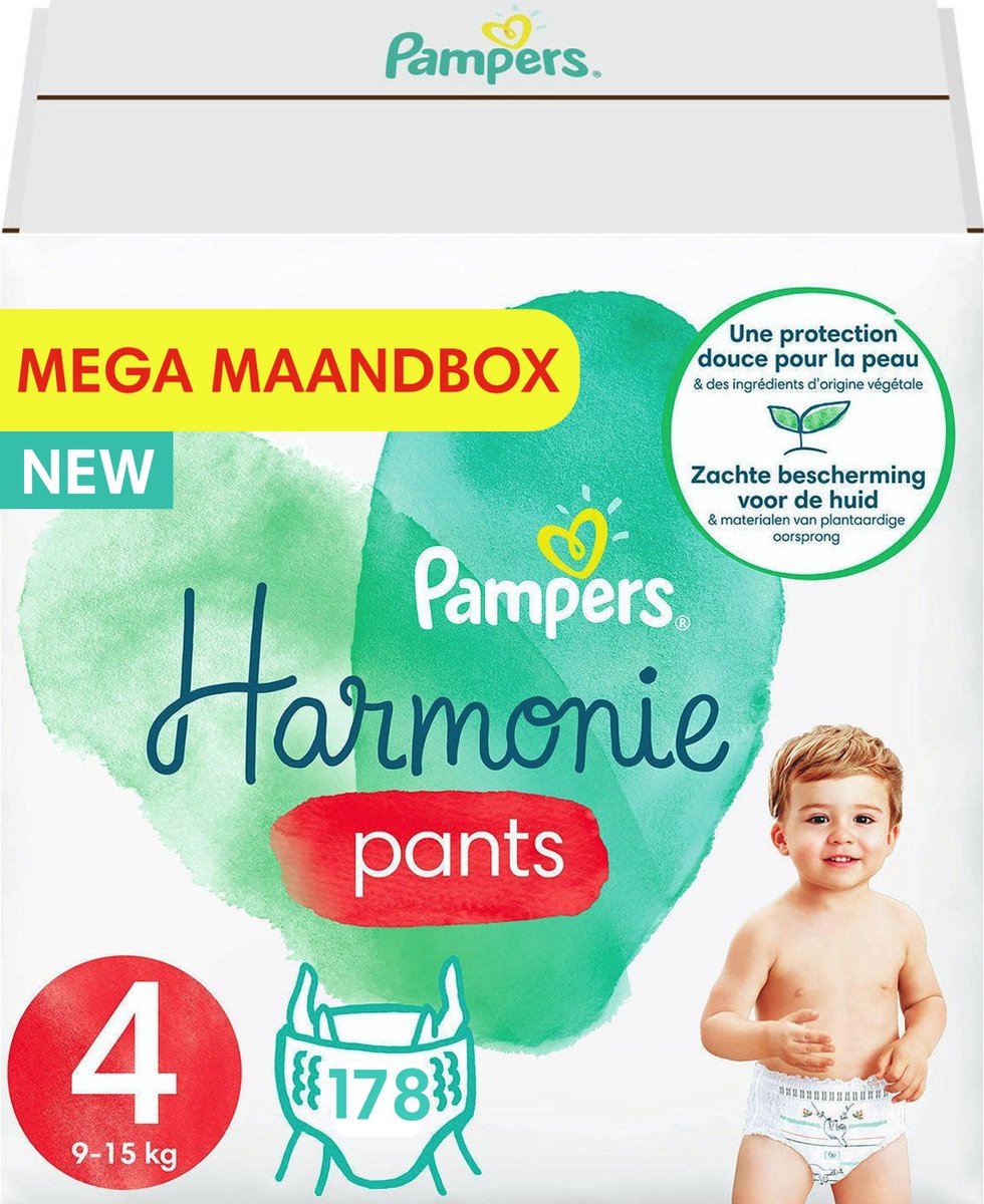 Pampers Harmonie Pants Luierbroekjes - Maat 4 - Mega Maandbox - 174 luierbroekjes