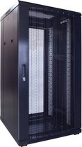 22U serverkast met geperforeerde deur 600x600x1200mm (BxDxH)