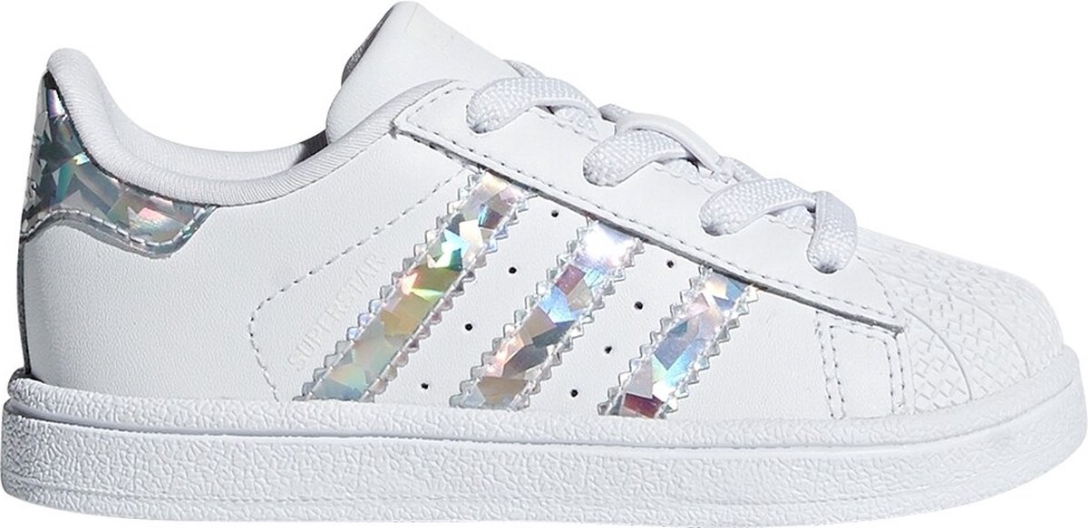 adidas - Superstar EL I - Glinsterende Sneakers - 23 - Wit | bol.com