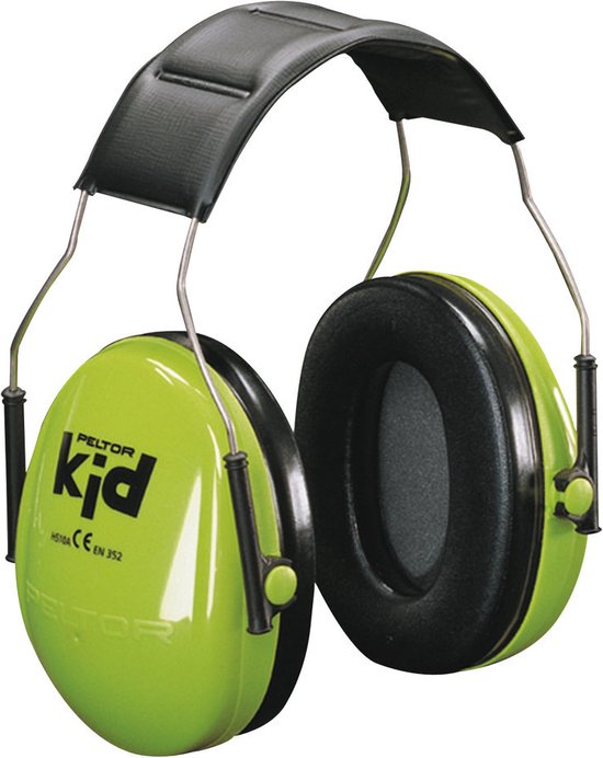 Peltor Kid - gehoorbescherming voor kinderen - SNR 27 dB - neon groen |  bol.com
