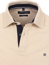 Casa Moda Polo Shirt Comfort Fit Effen Stretch Beige - M