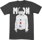 Keith Moon Heren Tshirt -M- Moon Target Zwart