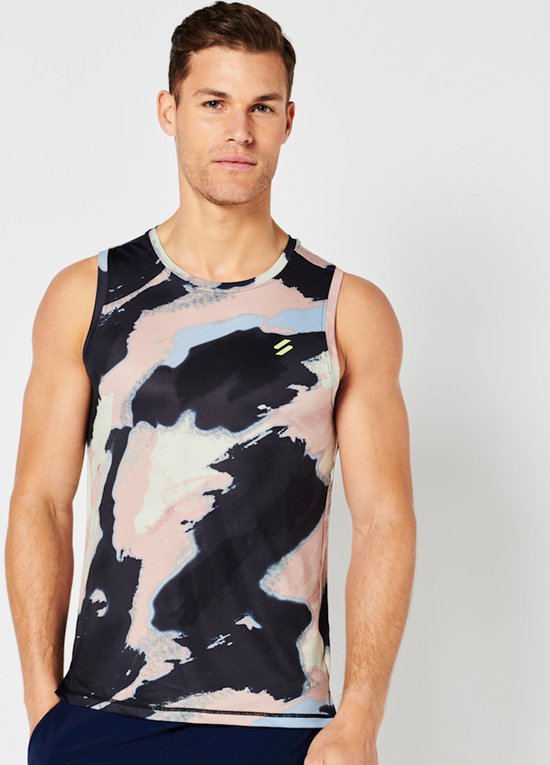 Superdry Run Vest Mouwloos T-shirt Blauw 2XL Man bol