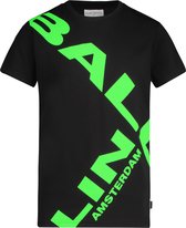 Ballin Amsterdam -  Jongens Slim Fit    T-shirt  - Zwart - Maat 176