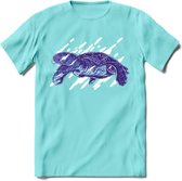 Dieren T-Shirt | Schildpad shirt Heren / Dames | Wildlife Turtle cadeau - Licht Blauw - XL