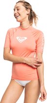 Roxy - UV Rashguard voor dames - Whole Hearted - Korte mouw - Fusion Coral - maat XL (42)